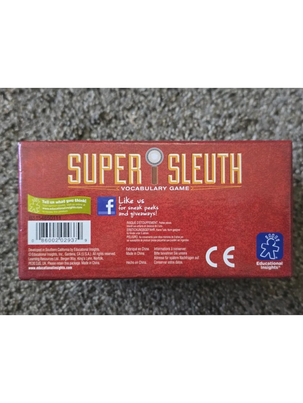 Super Sleuth Vocabulary Game - Grades 3+/Ages 8+